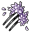 Lavender Floral Clip