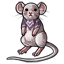 Plum Edgy Mousey Tattoo