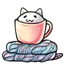 Spring Kitty In A Cup Sweater