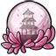 Sakura Filled Snow Globe