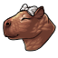 Classy White Capybara Bow