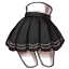 Pleated Black Tennis Skirt