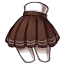 Pleated Espresso Tennis Skirt