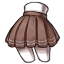 Pleated Latte Tennis Skirt
