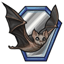 Vampire Bat Sapphire Mirror