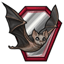 Vampire Bat Ruby Mirror