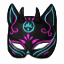 Glitched Demonic Neko Mask