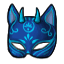 Cobalt Demonic Neko Mask