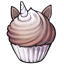 Chestnut Baby Unicorn Cupcake