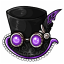 Plum Crazy Steampunk Alley Tophat