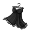 Charcoal Satin Frock