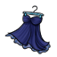 Navy Satin Frock