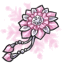 Pink Geisha Flower Pin
