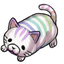 Rainbow Squishy Cat Plush