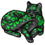 Radioactive Derpy Snow Leopard Tail