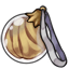 Bronze Fabric Stuffed Ornament