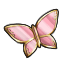 Pinkish Butterfly Hair Gem