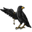 Glorified Black Deco Raven Wing