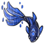 Deep Blue Betta Tail