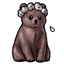 Pale Bear Cub Crown