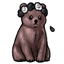Two Tone Bear Cub Crown