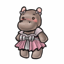 Affable Huggable Hippo Doll