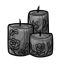 Black Lace Candle Wrap