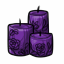 Purple Lace Candle Wrap