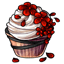 Mysterious Floral Cupcake