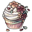 Aerial Floral Cupcake