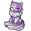 Flimsy Lavender Kitten Fabric