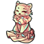 Flimsy Candied Kitten Fabric