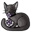 Purrrfect Lilac Kitty Beads
