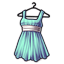 Aqua Rockabilly Summer Dress