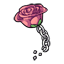 Sweet Pink Rose Chain