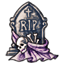 Graveyard Mottled Lavender Gown
