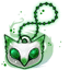 Emerald Owl Charm