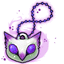 Amethyst Owl Charm