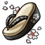 Black Sakura Festival Geta Sandals