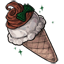 Delicious Ginger Cream Cone With A Bow