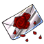 Rose Parchment Charm