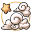 Starry Golden Wispy Clouds