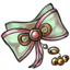Strawberry Mint Tied Bow