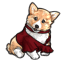 Cutesy Crimson Corgi