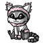 Cute Pure Rose Raccoon Hoodie