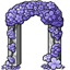 Bustle of Wisteria Arch