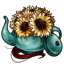 Swirly Velvet Teapot