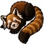 Fluffy Red Panda Companion