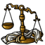 Cloth-weighted Scales of Justice