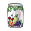 Jar of Tropical Fruit Water